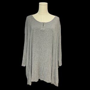 👗5/$25 - Grey Top w/ Zipper Detail
